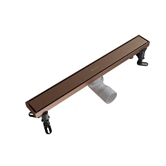 Душевой лоток Knotlor Терра/Terra 50 бронза