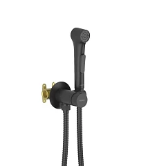 Гигиенический душ со смесителем Aquatek Европа AQ1020MB скрытый монтаж черный матовый