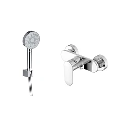 Смеситель Aquatek Ника AQ1834CR для душа с душевым набором (AQ1860CR+AQ2030CR)