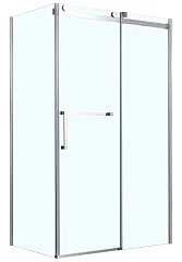 Душевое ограждение Azario Ванкувер AZ-NKF1131 R 800 80х120х200 R прозрачное стекло 8 мм, цвет профиля серебро (без поддона)