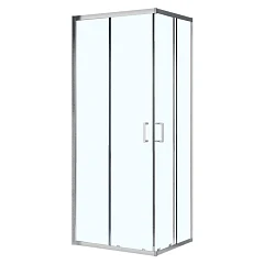 Душевое ограждение Azario Вена AZ-R36-100-CH-CL 100х100х195 прозрачное стекло 6 мм, профиль хром без поддона