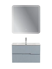 Комплект мебели Cezares Дуэт-Н/Duet-N 80 голубой жемчужный (раковина CZR-8095-80)