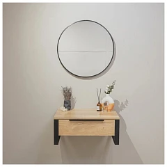 Зеркало Silver Mirrors Selena 60 черный матовый