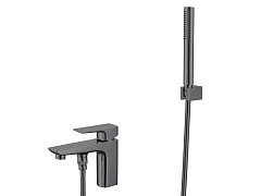 Смеситель на борт ванны Aquatek Вега AQ1044BGM на 1 отверстие оружейная сталь