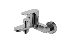 Смеситель Aquatek Альфа AQ1940BGM для ванны и душа оружейная сталь