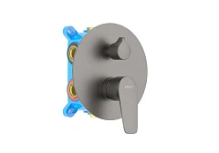 Смеситель Aquatek Бетта AQ1147BGM для ванны и душа скрытый монтаж на 3 потребителя оружейная сталь