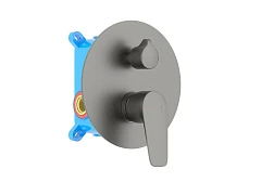 Смеситель Aquatek Бетта AQ1146BGM для ванны и душа скрытый монтаж на 2 потребителя оружейная сталь