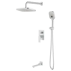 Душевой комплект Azario Arida/Арида AZ-K7354BN с изливом сатин