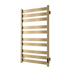 Электрический полотенцесушитель Veconi Piatto P10050G 50*100 L/R матовое золото