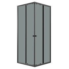 Душевой уголок Niagara Eco NG-1009-14QT 90х90х190 стекло тонированное 4 мм, цвет профиля черный без поддона