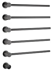 Электрический полотенцесушитель встраиваемый Wonzon & Woghand Hamburg WW-AL315-GM 53*72 темный графит