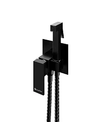 Гигиенический душ со смесителем Knotlor Туман/Mist FHS02C1BL скрытый монтаж черный матовый