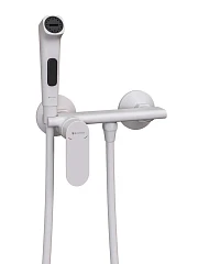 Гигиенический душ со смесителем Knotlor Роса/Dew FHS01S0WY белый матовый