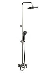 Душевая стойка BelBagno Marino MARINO-VSCM-GM с изливом оружейная сталь