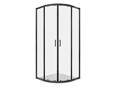 Душевой уголок Aquatek AQ.RO.090.1BL 90*90*200 четверть круга, профиль черный матовый без поддона
