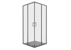 Душевой уголок Aquatek AQ.KV.090.1GM 90*90*200 квадратный, профиль оружейная сталь без поддона