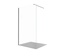 Душевая перегородка Aquatek Walk-in AQ.WI.080.1GM 80*200 с держателем L/R профиль оружейная сталь без поддона