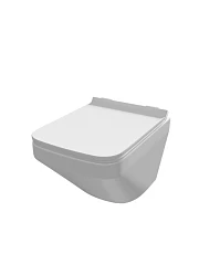 Подвесной унитаз Knotlor Берег WC545WG 37,5*54,5 безободковый с крышкой-сиденьем микролифт