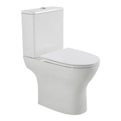 Унитаз-компакт BelBagno Лаунж/Lounge BB045CPR/SC/BB045/051T 37*61 безободковый с крышкой-сиденьем микролифт