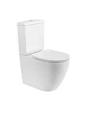 Унитаз-компакт Cezares Стайлус/Stylus 37,5*65 безободковый Торнадо с крышкой-сиденьем микролифт