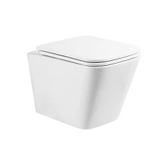 Подвесной унитаз BelBagno Арденте-Р/Ardente-R 34,5*49 безободковый Торнадо с крышкой-сиденьем микролифт