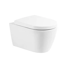 Подвесной унитаз BelBagno Марино/Marino BB105CHR/BB865SC 35,5*51,5 безободковый с крышкой-сиденьем микролифт