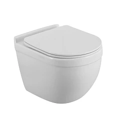 Подвесной унитаз BelBagno Сенсо/Senso 37*53 безободковый Торнадо с крышкой-сиденьем микролифт