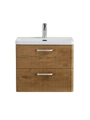 Тумба с раковиной BelBagno Дуэ/Due 50 Rovere Nature, ручки хром полированный