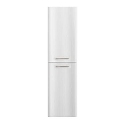 Пенал BelBagno Дуэ/Due 40 Bianco Lucido, ручки сатиновый никель L/R