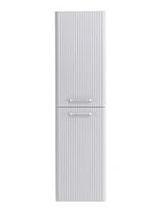 Пенал BelBagno Дуэ/Due 40 белый металлик, ручки белые L/R