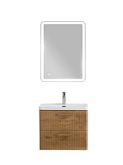 Комплект мебели BelBagno Дуэ/Due 50 Rovere Nature, ручки сатиновый никель