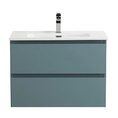 Тумба с раковиной BelBagno Крафт/Kraft 39 70 подвесная голубая матовая (раковина BB700/390ETL)