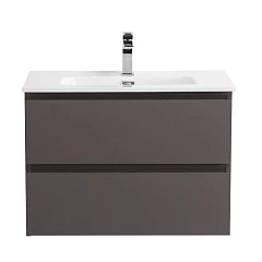 Тумба с раковиной BelBagno Крафт/Kraft 39 70 подвесная темно-серая матовая (раковина BB700/390ETL)