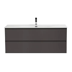 Тумба с раковиной BelBagno Крафт/Kraft 120 с двумя ящиками темно-серая матовая (раковина BB-8099-120)