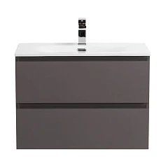 Тумба с раковиной BelBagno Крафт/Kraft 60 темно-серая матовая (раковина BB-8099-60)