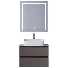 Комплект мебели BelBagno Крафт/Kraft 60 темно-серый матовый (столешница Bianco Opaco)
