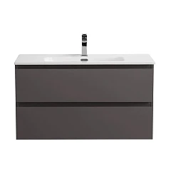 Тумба с раковиной BelBagno Крафт/Kraft 80 темно-серая матовая (раковина BB800ETL)