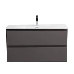 Тумба с раковиной BelBagno Крафт/Kraft 80 темно-серая матовая (раковина BB-8099-80)