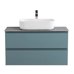 Тумба с раковиной BelBagno Крафт/Kraft 90 голубая матовая (столешница KEP-90-GRN)