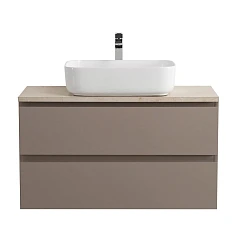 Тумба с раковиной BelBagno Крафт/Kraft 90 бежевая матовая (столешница KEP-90-MCO)