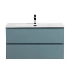 Тумба с раковиной BelBagno Крафт/Kraft 90 голубая матовая (раковина BB-8099-90)