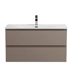 Тумба с раковиной BelBagno Крафт/Kraft 90 бежевая матовая (раковина BB-8099-90)