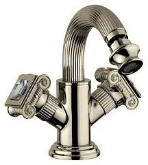 Смеситель Cezares Olimp BS2 для биде с донным клапаном бронза/Swarovski