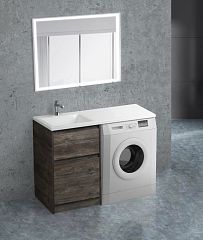 Тумба с раковиной BelBagno Moderno Kraft LVD 580/1200 L под стиральную машину Pino Pasadena