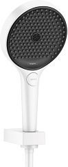 Душевая лейка Hansgrohe Rainfinity 130 26852700 с держателем и шлангом 125см белая матовая Душевая лейка Hansgrohe Rainfinity 130 26852700 с держателем и шлангом 125см белая матовая