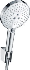 Душевая лейка Hansgrohe Raindance Select S 120 26721400 с держателем и шлангом 160см хром/белый Душевая лейка Hansgrohe Raindance Select S 120 26721400 с держателем и шлангом 160см хром/белый