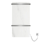 Электрический полотенцесушитель Black & White Луна N-389SW 43,2*81 белый мрамор/хром Электрический полотенцесушитель Black & White Луна N-389SW 43,2*81 белый мрамор/хром