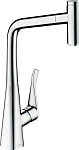 Смеситель Hansgrohe Metris Select 14884000 с выдвижным изливом Смеситель Hansgrohe Metris Select 14884000 с выдвижным изливом