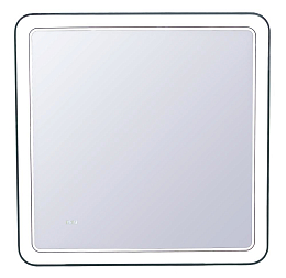 Зеркало Style Line Атлантика 80*80 c Led-подсветкой инфракрасный выключатель, часы