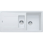 Кухонная мойка Franke Basis 97*50 гранитная крошка белая полуторная с крылом Кухонная мойка Franke Basis 97*50 гранитная крошка белая полуторная с крылом